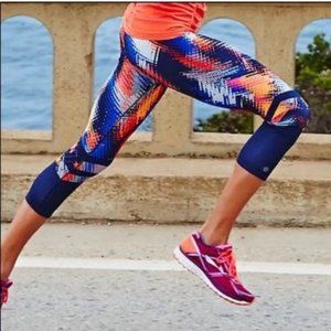 Athleta Lava Sonar Capri Leggings, Size M, Excellent Condition